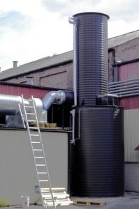Luftfilter med luftrening och gasrening